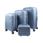 Conjunto de Malas Travelux Wengen - P, M e G + Frasqueira Wengen Grátis Azul Claro
