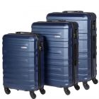 Kit de Malas Travelux Lugano P, M e G azul marinho