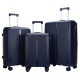 Kit de Malas Travelux Flums P, M e G Azul 